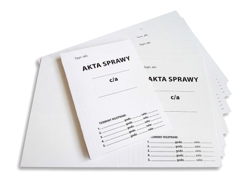 Teczka tekturowa Akta Sprawy